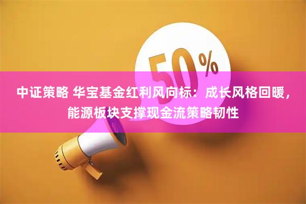 中证策略 华宝基金红利风向标：成长风格回暖，能源板块支撑现金流策略韧性