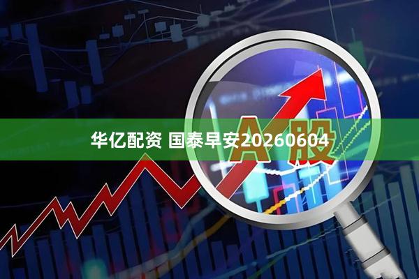 华亿配资 国泰早安20260604