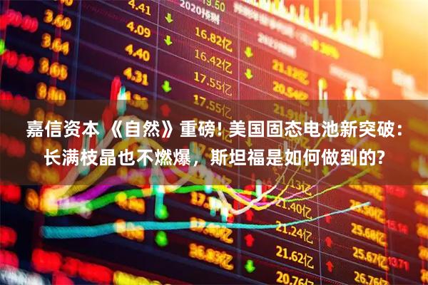 嘉信资本 《自然》重磅! 美国固态电池新突破：长满枝晶也不燃爆，斯坦福是如何做到的?